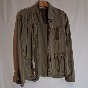 Womens Olive Green Casual Jacket